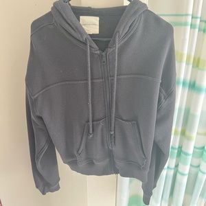 Grey zip up sweatshirt